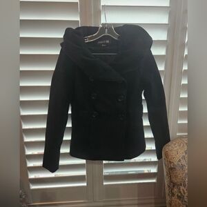 Forever 21 black peacoat size small